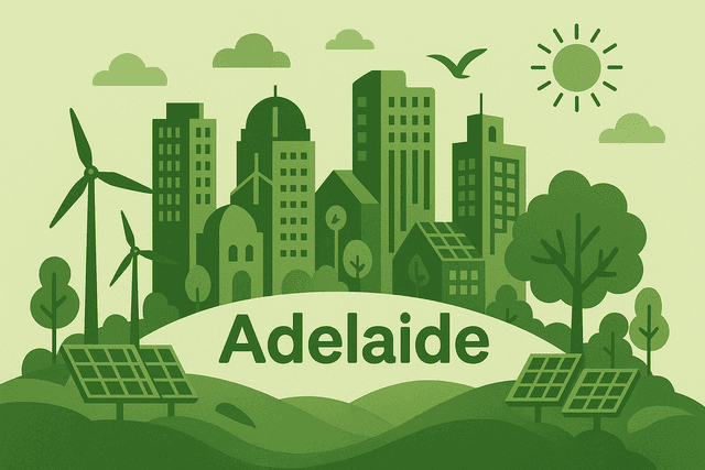 Green Adelaide cityscape